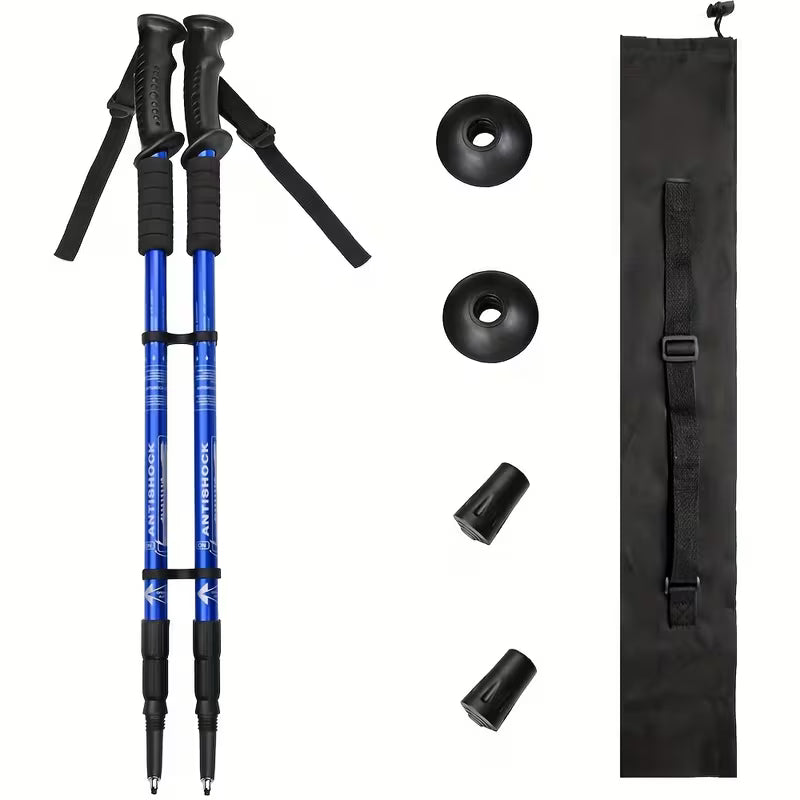 Bastones de Senderismo Ajustables de Aluminio para Trekking (2 Unidades)