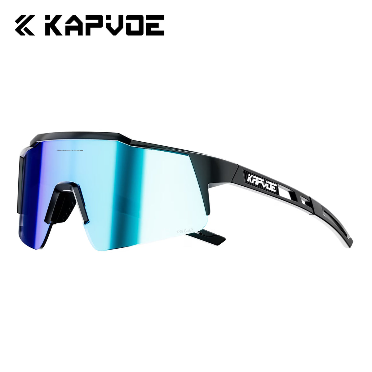 Lentes Deportivos KAPVOE Polarizados UV400 para Ciclismo, Running y Senderismo