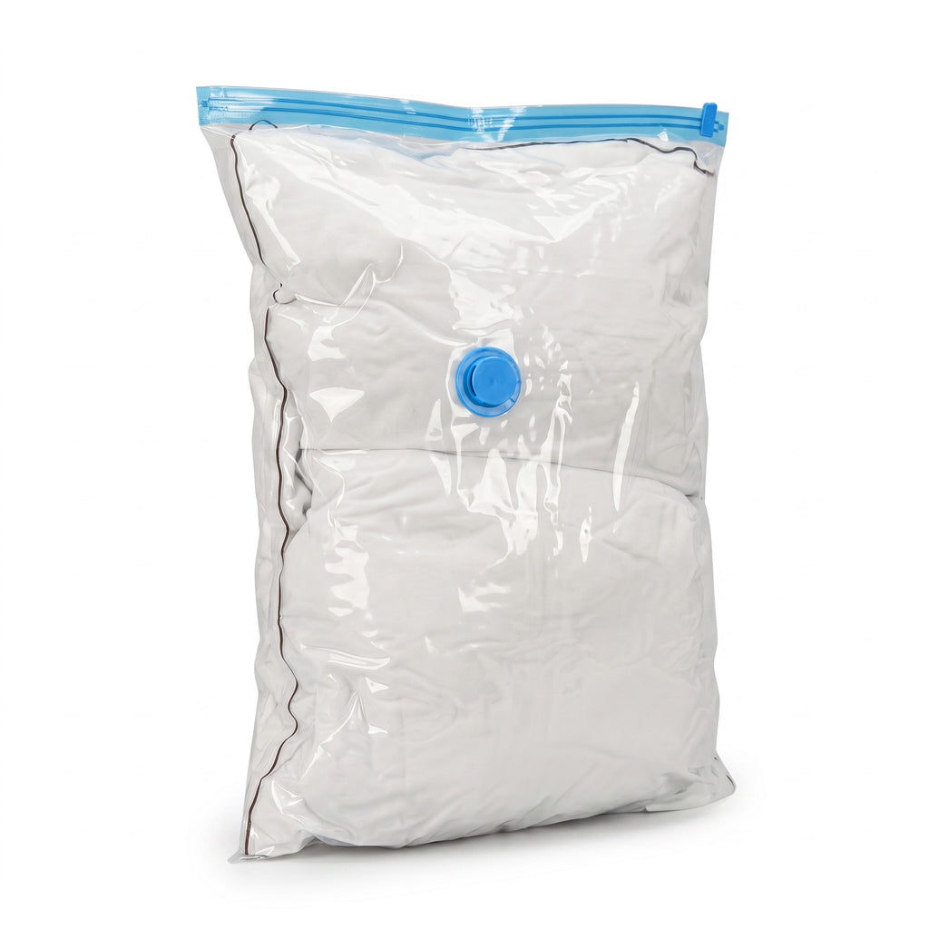 Bolsas de Vacío para Ropa 40x60 cm | Set de 5 Bolsas Reutilizables para Ahorrar Espacio y Organizar el Hogar