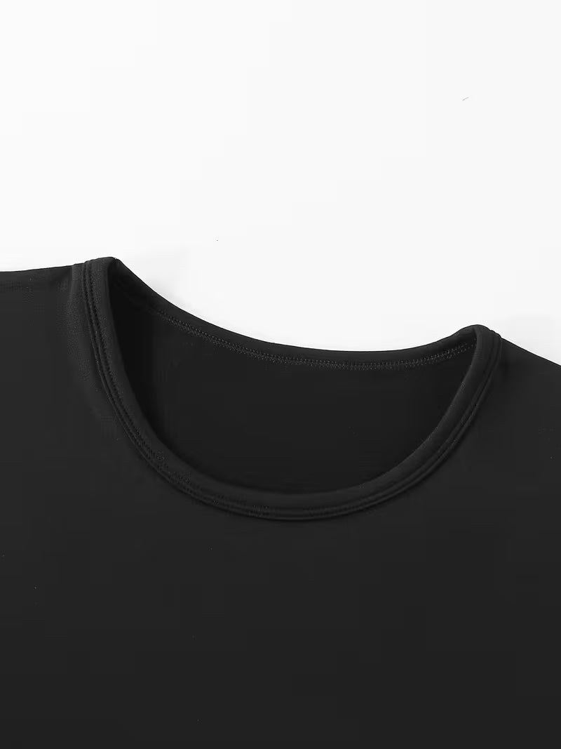 Conjunto Térmico para Hombre de Forro Polar | Capa Base de Manga Larga y Pantalón para Frío