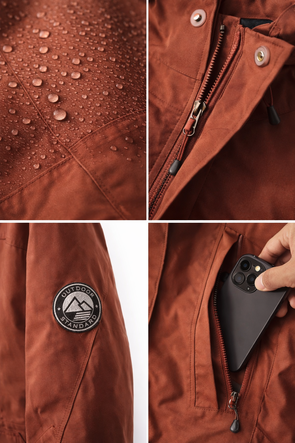 Chumpa Impermeable Doble Capa para Caballero - XL