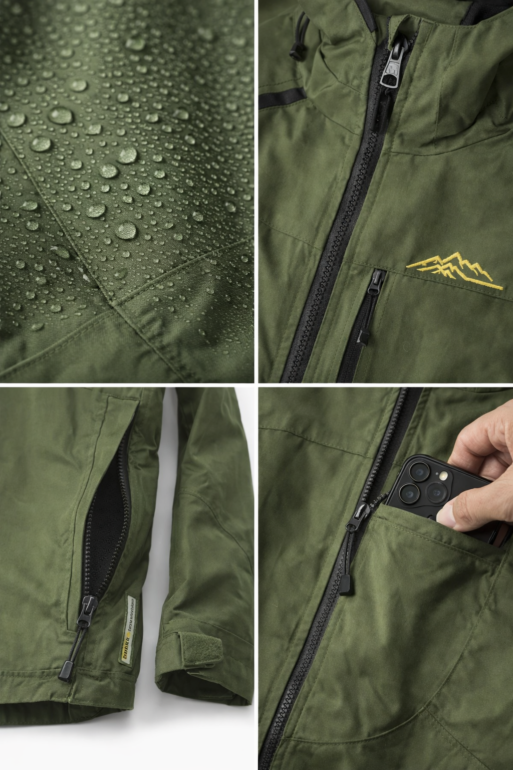 Chumpa Impermeable Doble Capa para Caballero - L
