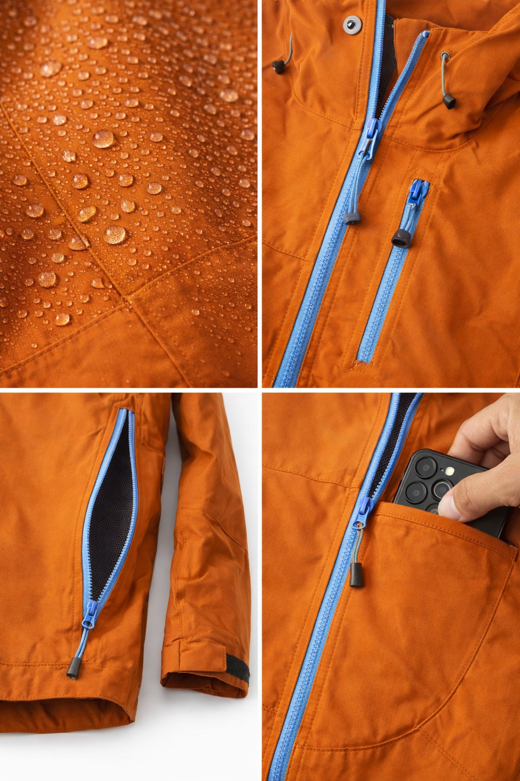 Chumpa Impermeable Doble Capa para Caballero - XL