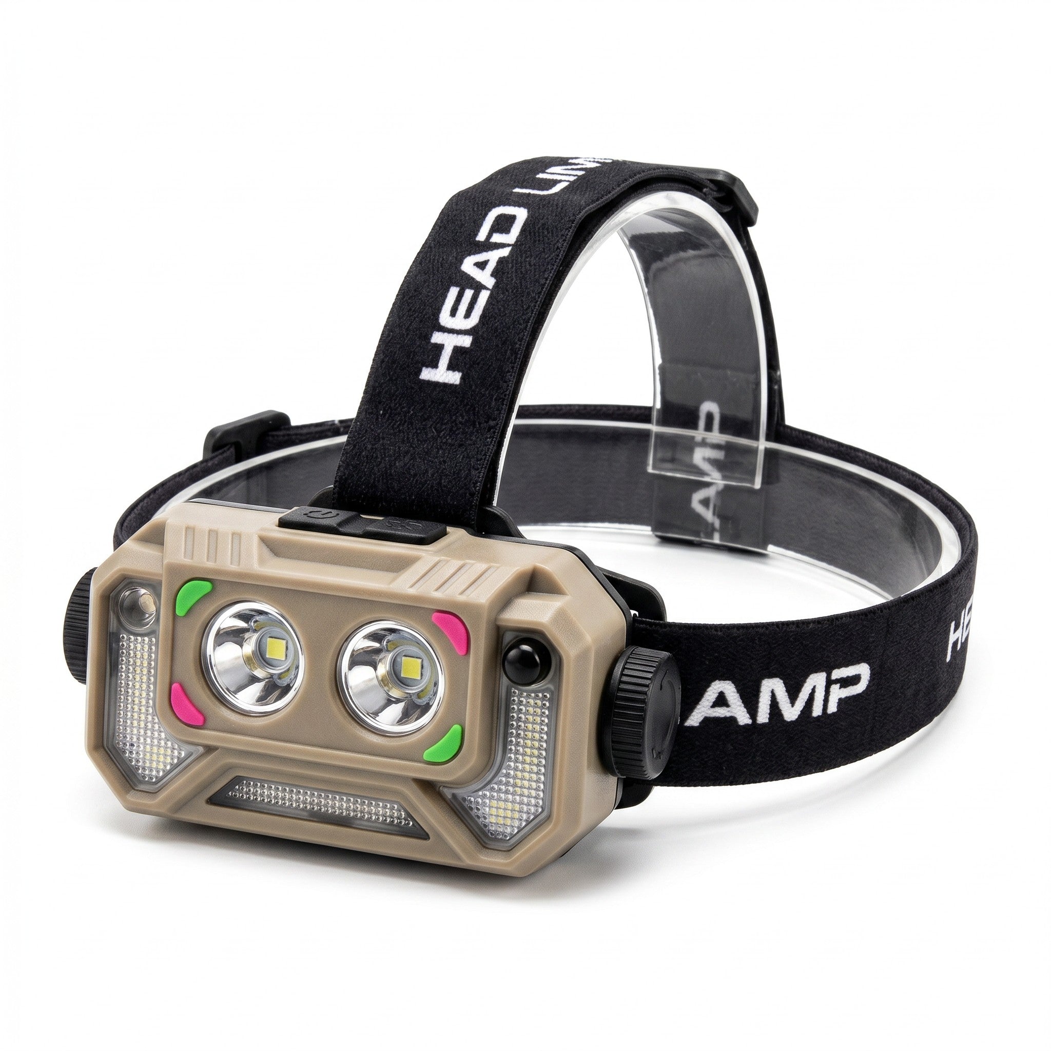 Linterna Frontal LED Recargable para Senderismo | Linterna de Cabeza Ajustable para Camping y Outdoor