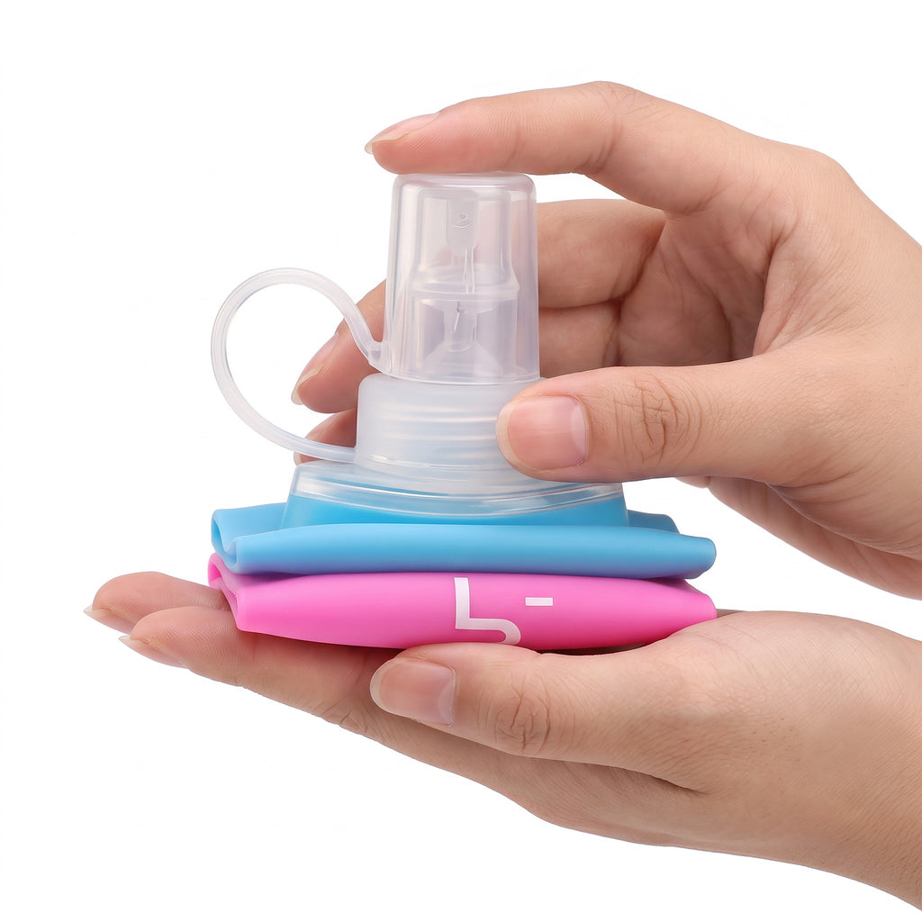 Botella de Hidratación 500 ML WRELS | TPU Plegable para Running, Senderismo y Trail Running
