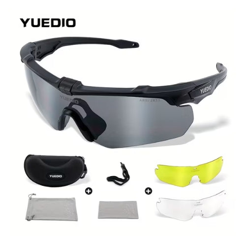 Set de 3 Lentes Deportivos TR90 para Ciclismo, Running y Outdoo